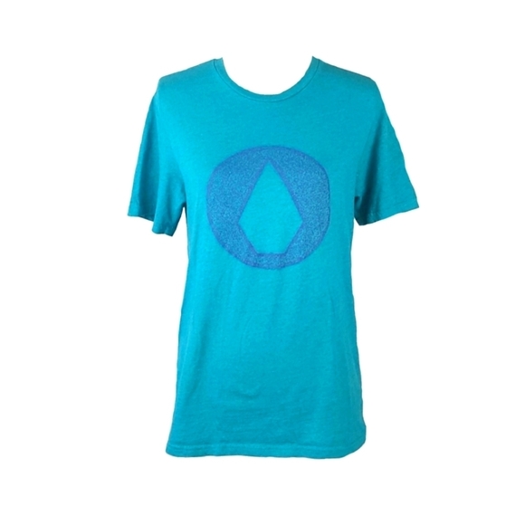 Volcom Short Sleeve Tee in Turquoise Blue, S - Picture 1 of 3